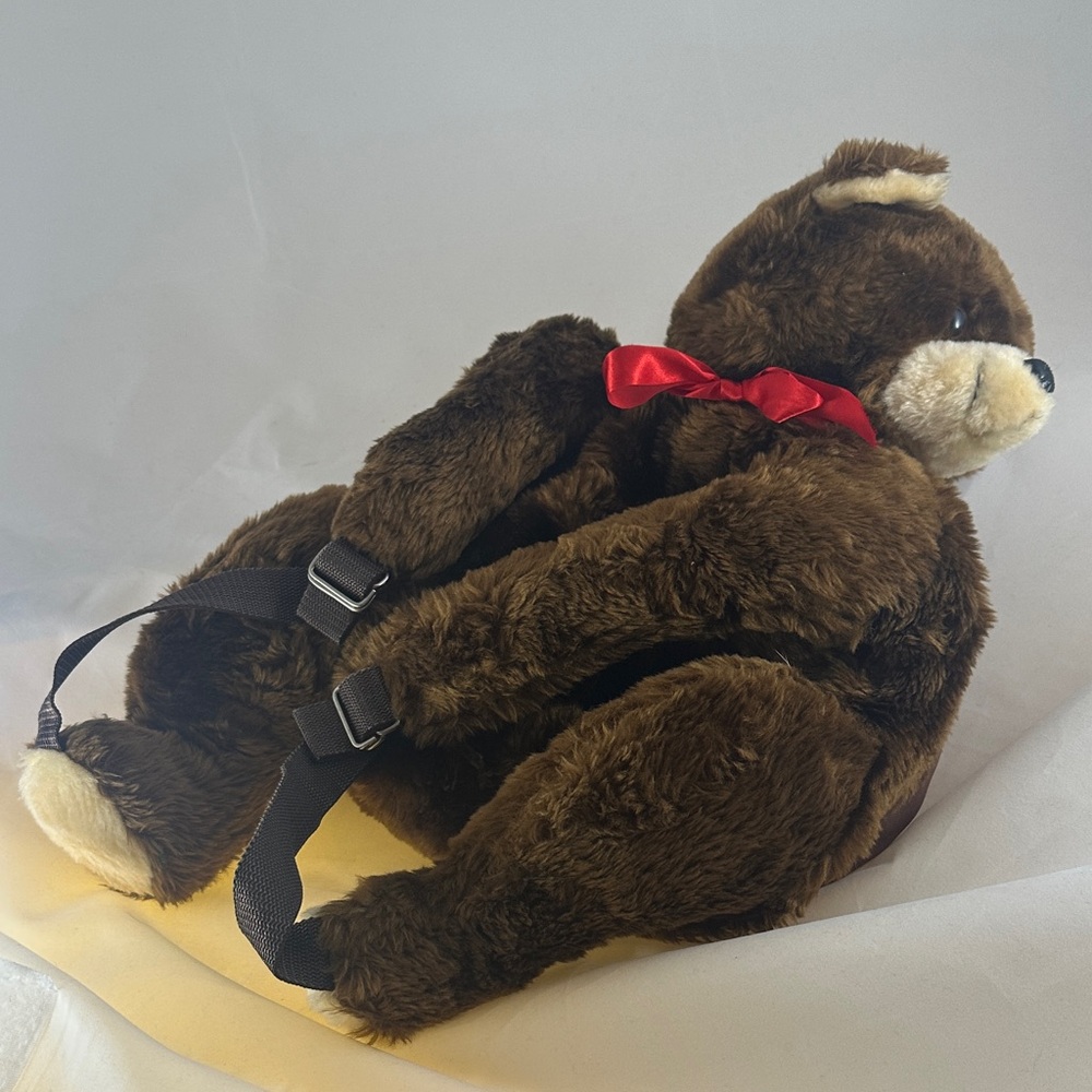 Brown Stuffed Bear Backpack